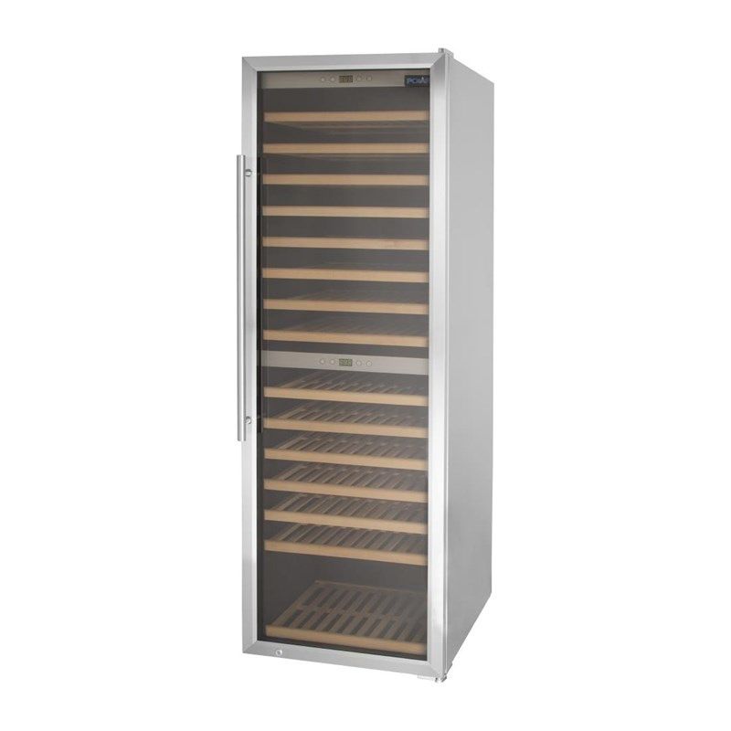 Polar G-serie wijnkoeling 2 zones 180 flessen, 15 schappen