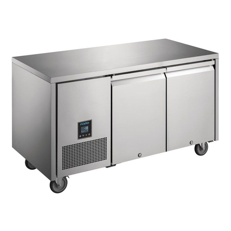 Polar U-Serie RVS vrieswerkbank - 2 deuren