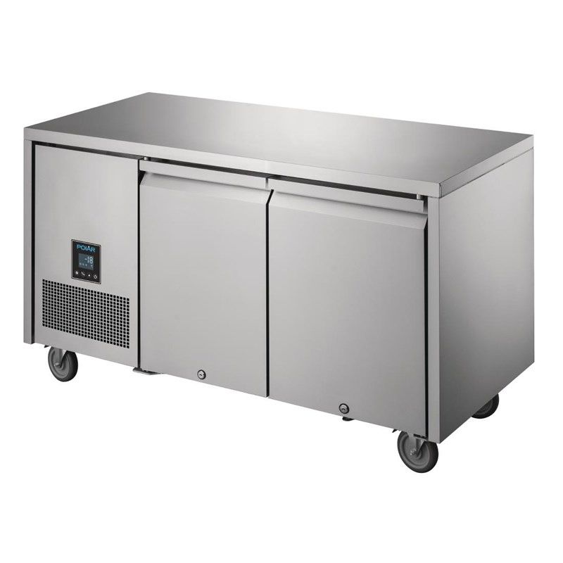 Polar U-Serie RVS vrieswerkbank - 2 deuren
