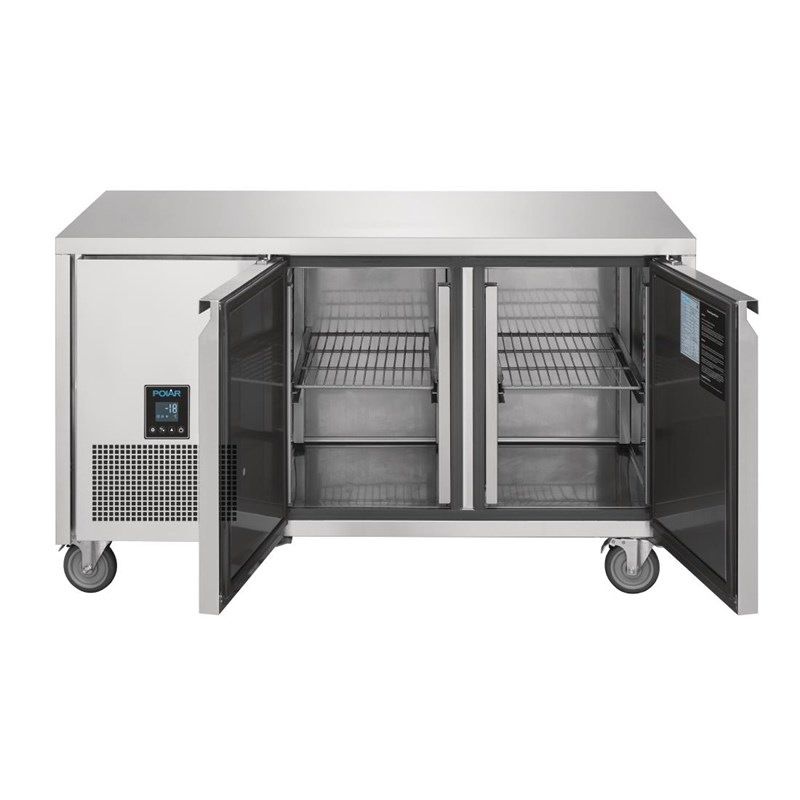 Polar U-Serie RVS vrieswerkbank - 2 deuren