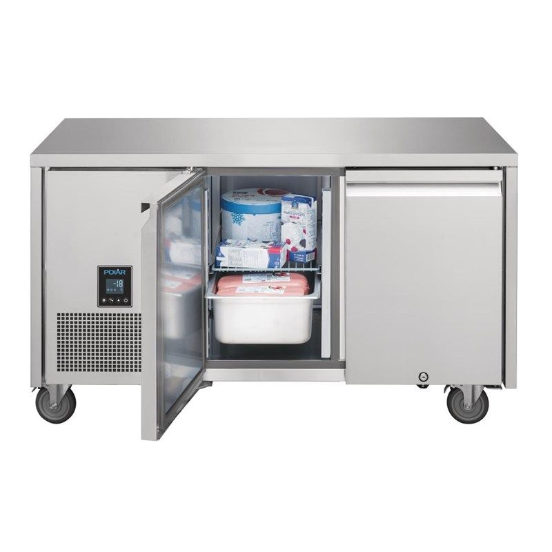 Polar U-Serie RVS vrieswerkbank - 2 deuren