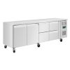 Polar U-serie koelwerkbank 2 deuren 4 lades UA201