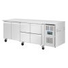 Polar U-serie koelwerkbank 2 deuren 4 lades UA201