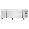 Polar U-serie koelwerkbank 2 deuren 4 lades UA201