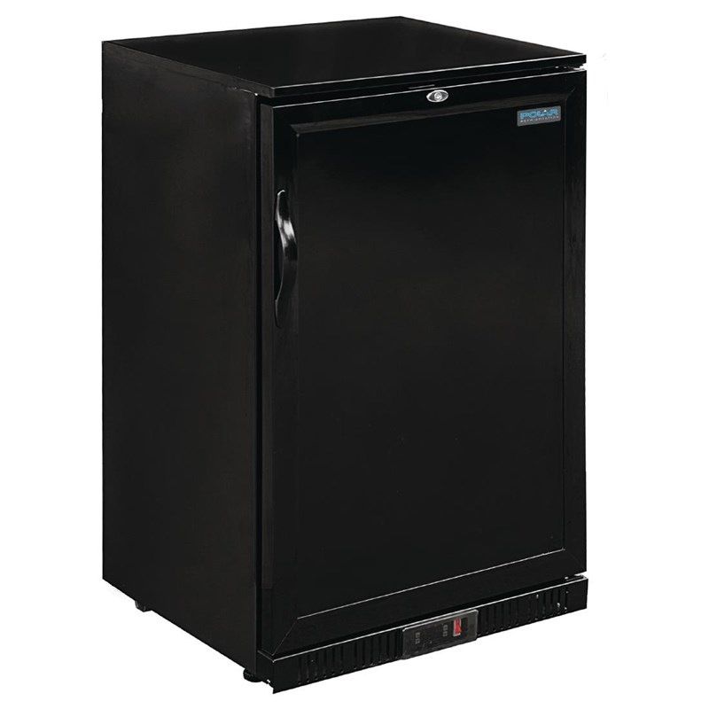 Polar G-serie 900mm barkoeling enkele deur 138L zwart GL015