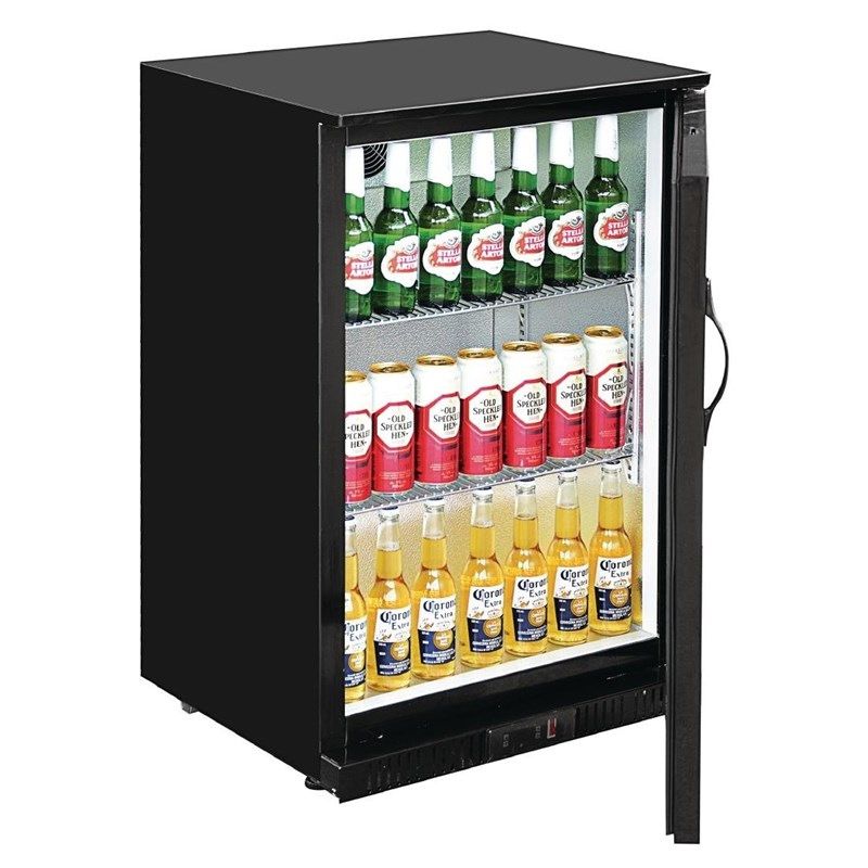 Polar G-serie 900mm barkoeling enkele deur 138L zwart GL015