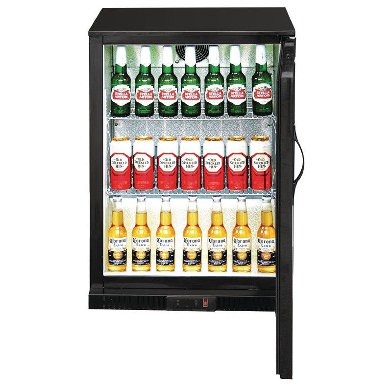 Polar G-serie 900mm barkoeling enkele deur 138L zwart GL015
