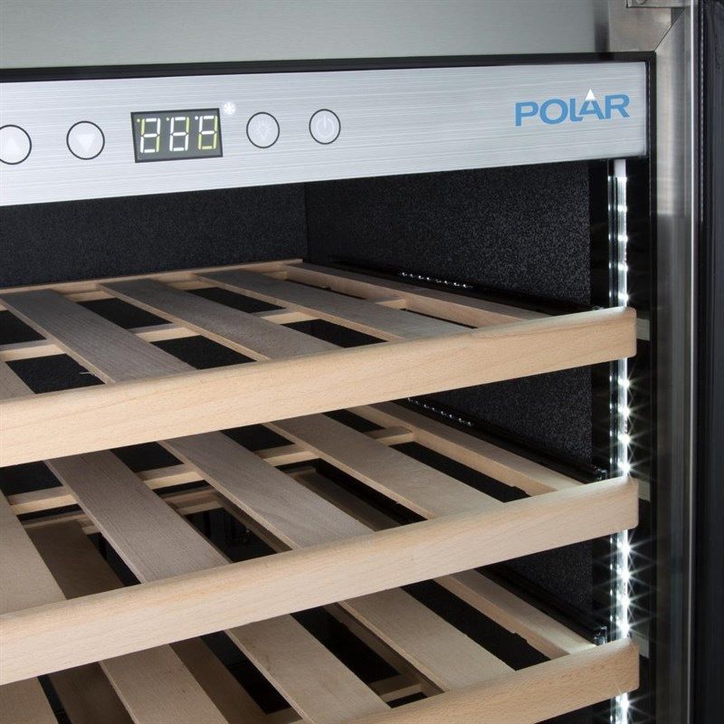 Polar G-Serie GM627 Roestvrij Stalen Wijnkoelkast 51 Flessen
