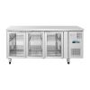 Polar U-serie 3-deurs koelwerkbank met glazen deuren - UA069 - 302L