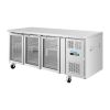 Polar U-serie 3-deurs koelwerkbank met glazen deuren - UA069 - 302L